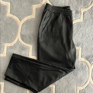 Faux leather pants